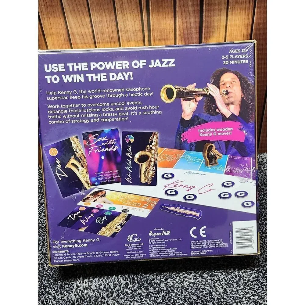 Kenny G Keepin' It Saxy Board Game #A73